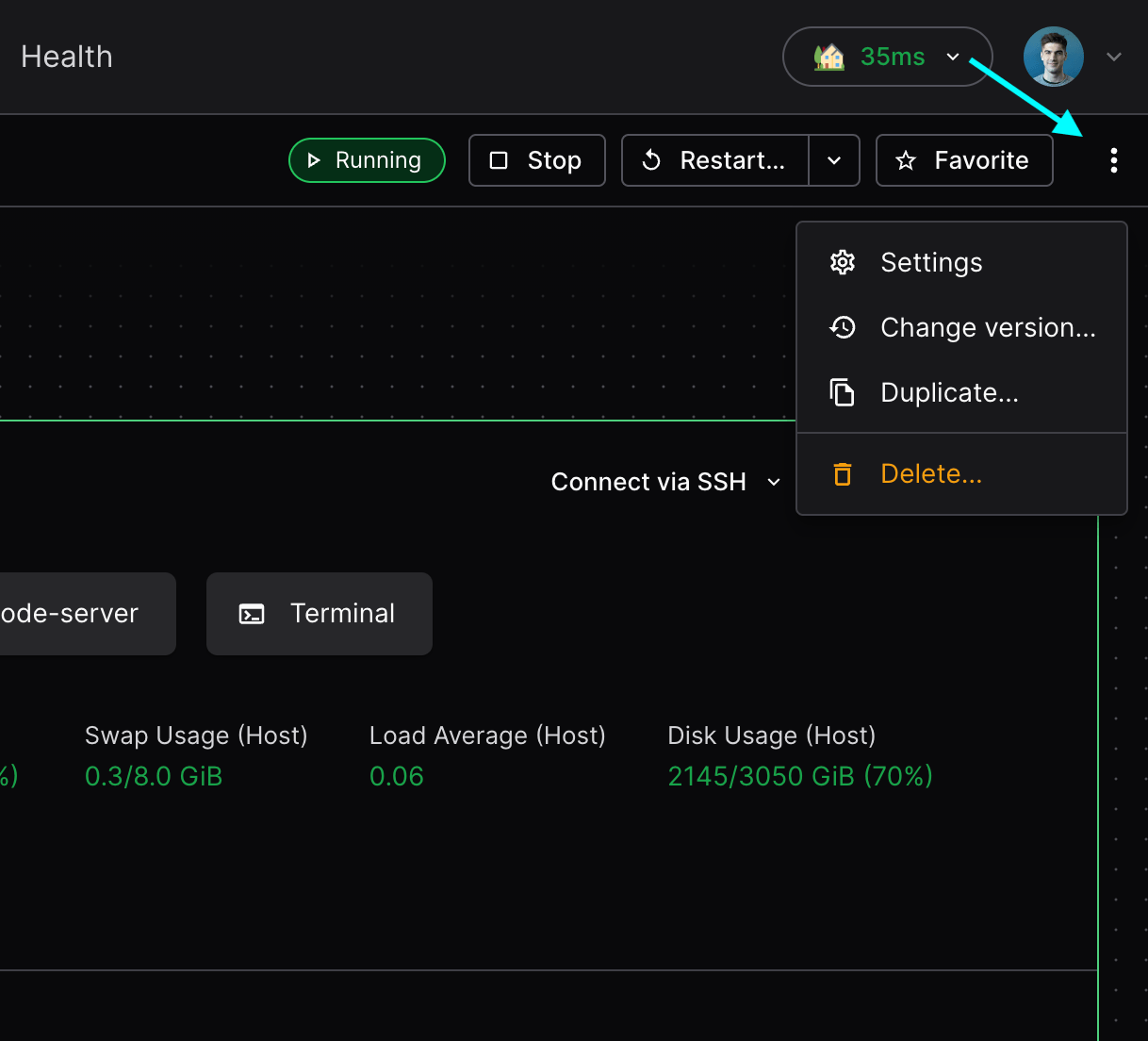 Workspace settings location